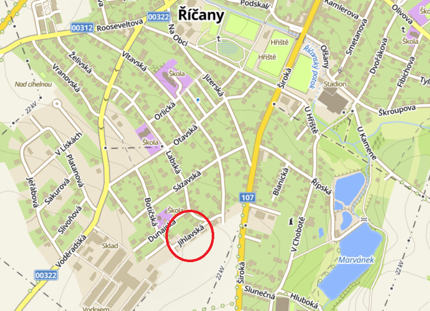 Říčany - Jihlavská