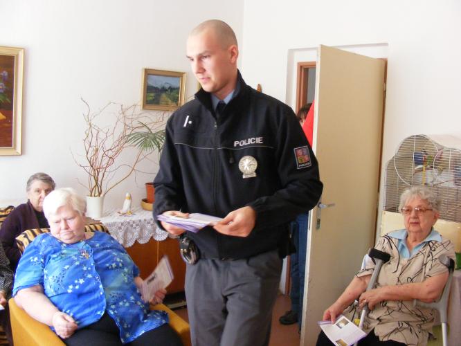 Rozdávání preventivních materiálů