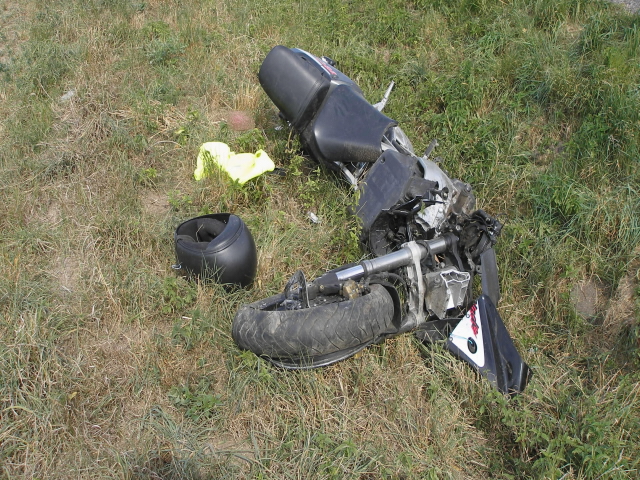 Rusek - Skalička - usmrcen motocyklista