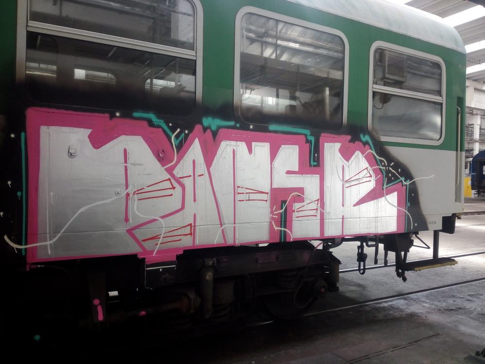 Sprejer - vagon v Chocni