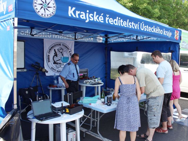 Stánek kriminalistické techniky