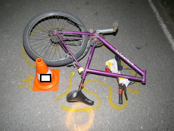 Střet OA s cyklistou u Dunajovic IV.