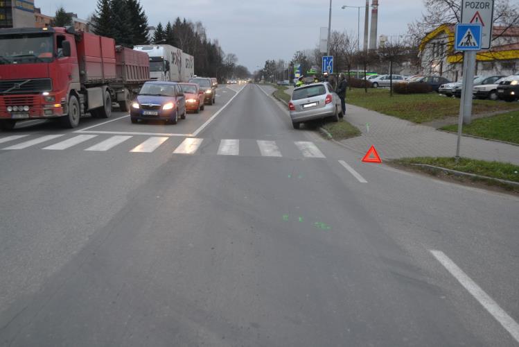 Střet chodkyně s os.vozidlem 