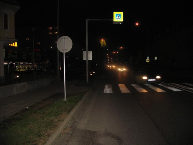 Střet s chodcem v Pražské ulici ve Znojmě (2)