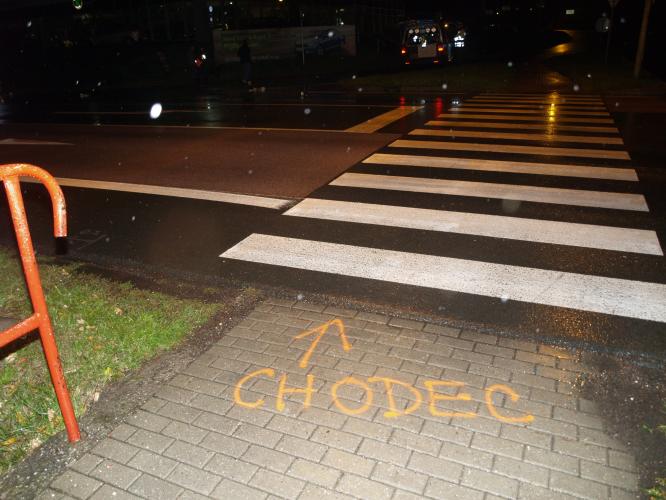 Střet s chodcem ve Val. Meziříčí