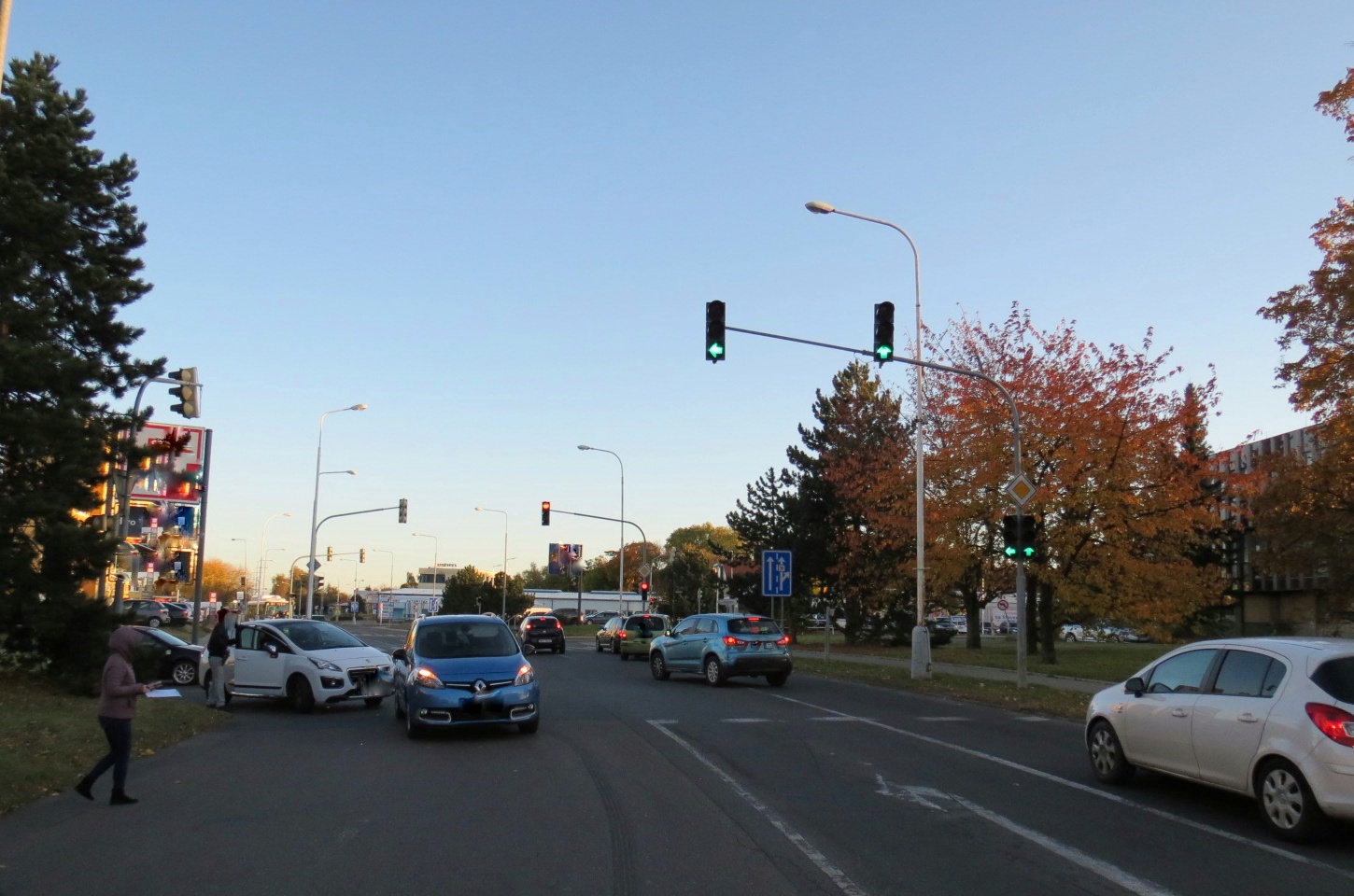 Střet vozidel na křižovatce