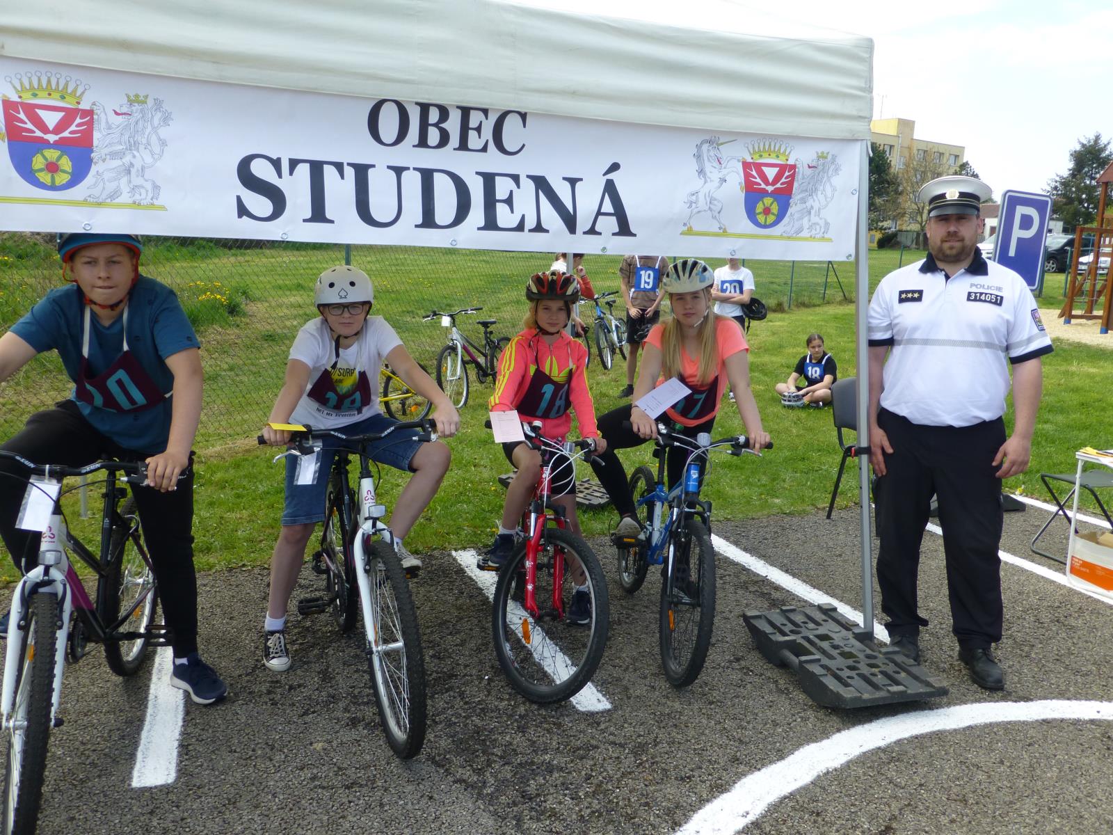 Studená - mladí cyklisté