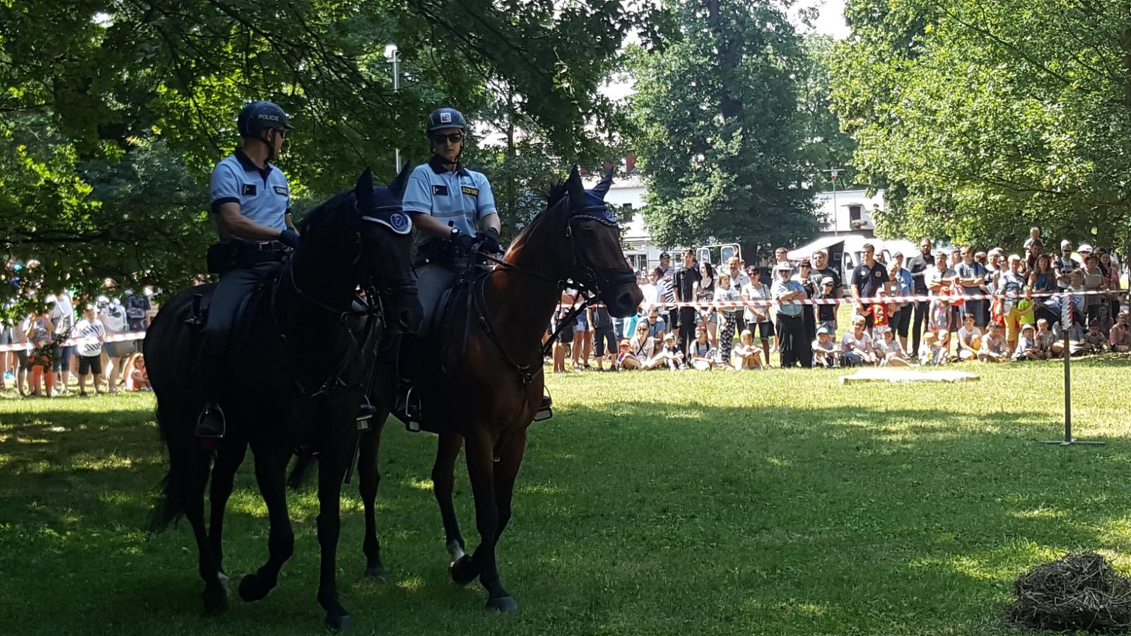 Ukázka jízdní policie