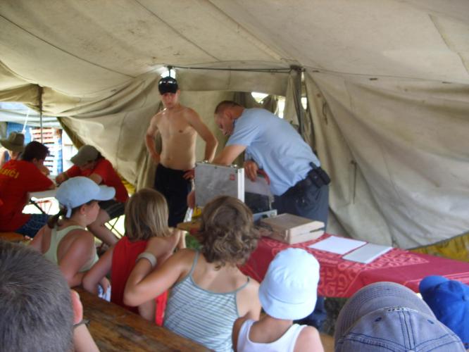 Ukázka policejní práce