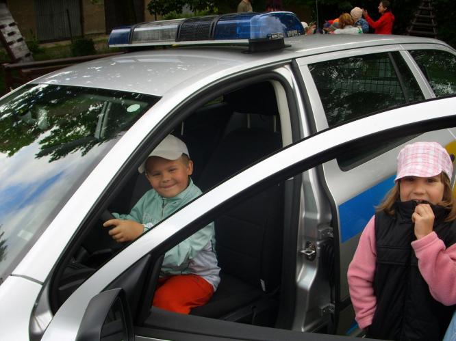 Ukázka policejního vozidla