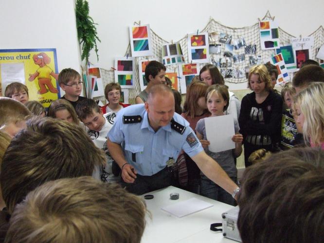 Ukázka práce policistů
