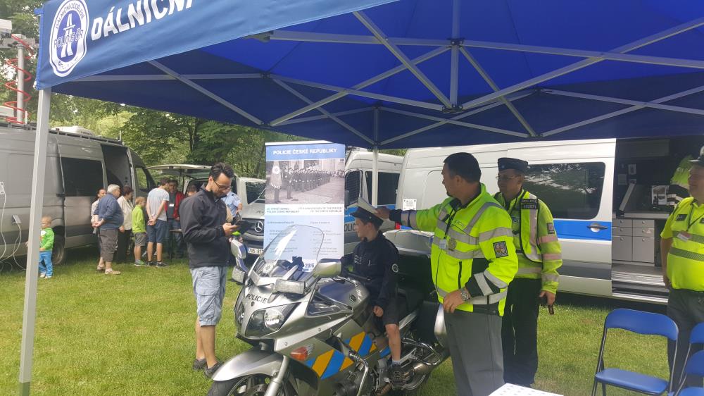 Ukázka techniky dopravní policie 