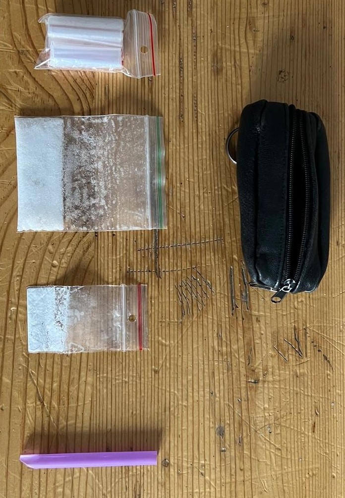 Věci nalezené při osobní prohlídce.