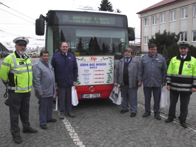 Vyhodnocení soutěže "Jízda bez nehod"