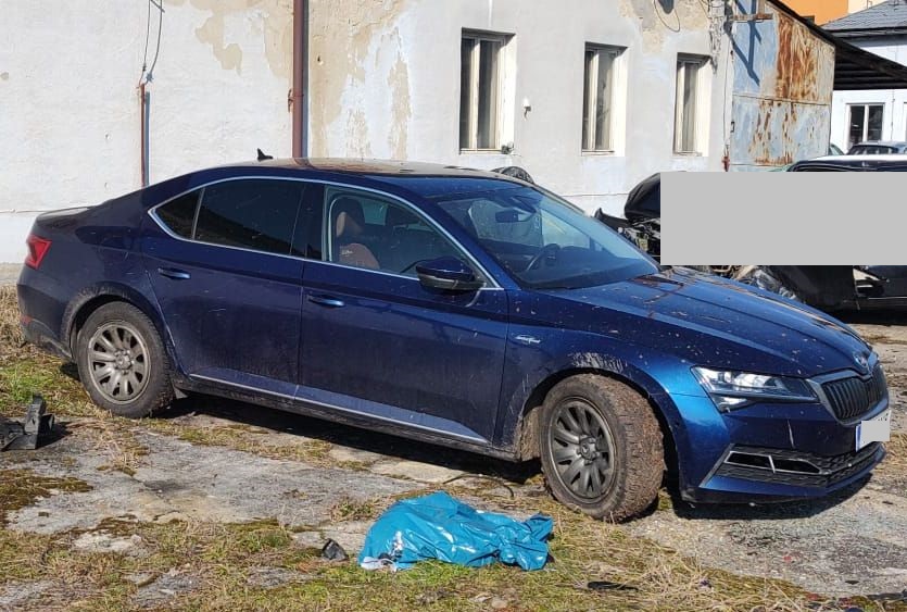 Vypátrané vozidlo Škoda Superb