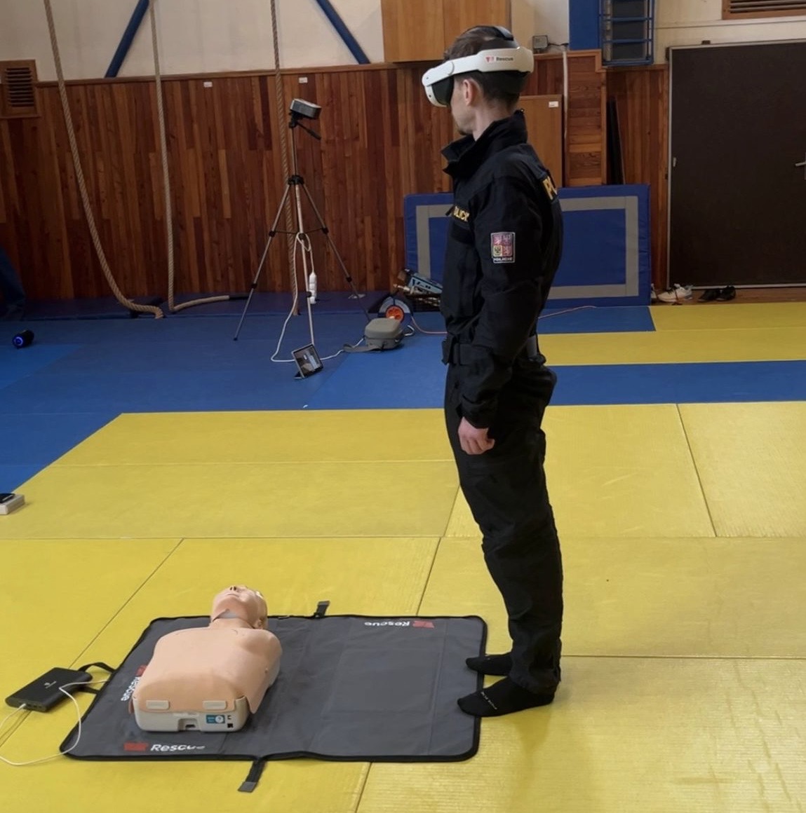 Využití setu na záchranu života pro výcvik policistů
