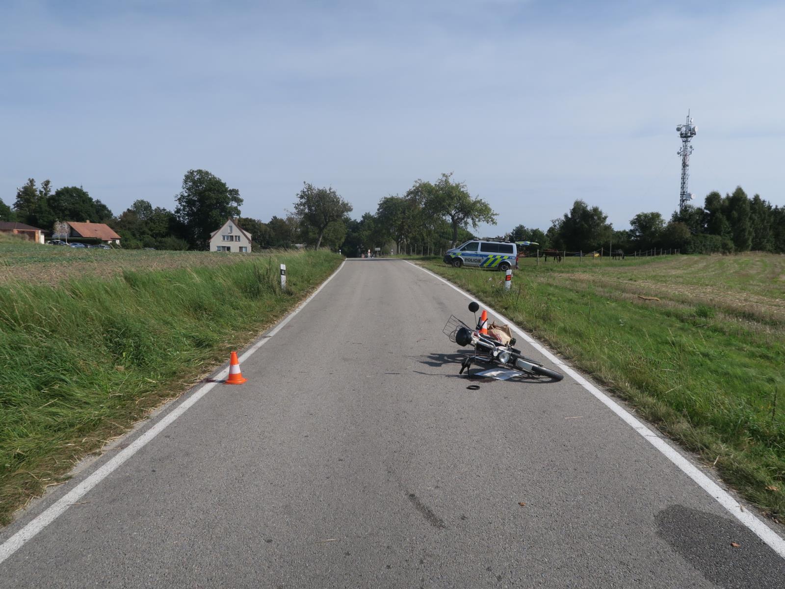 Záchrana života řidiče mopedu