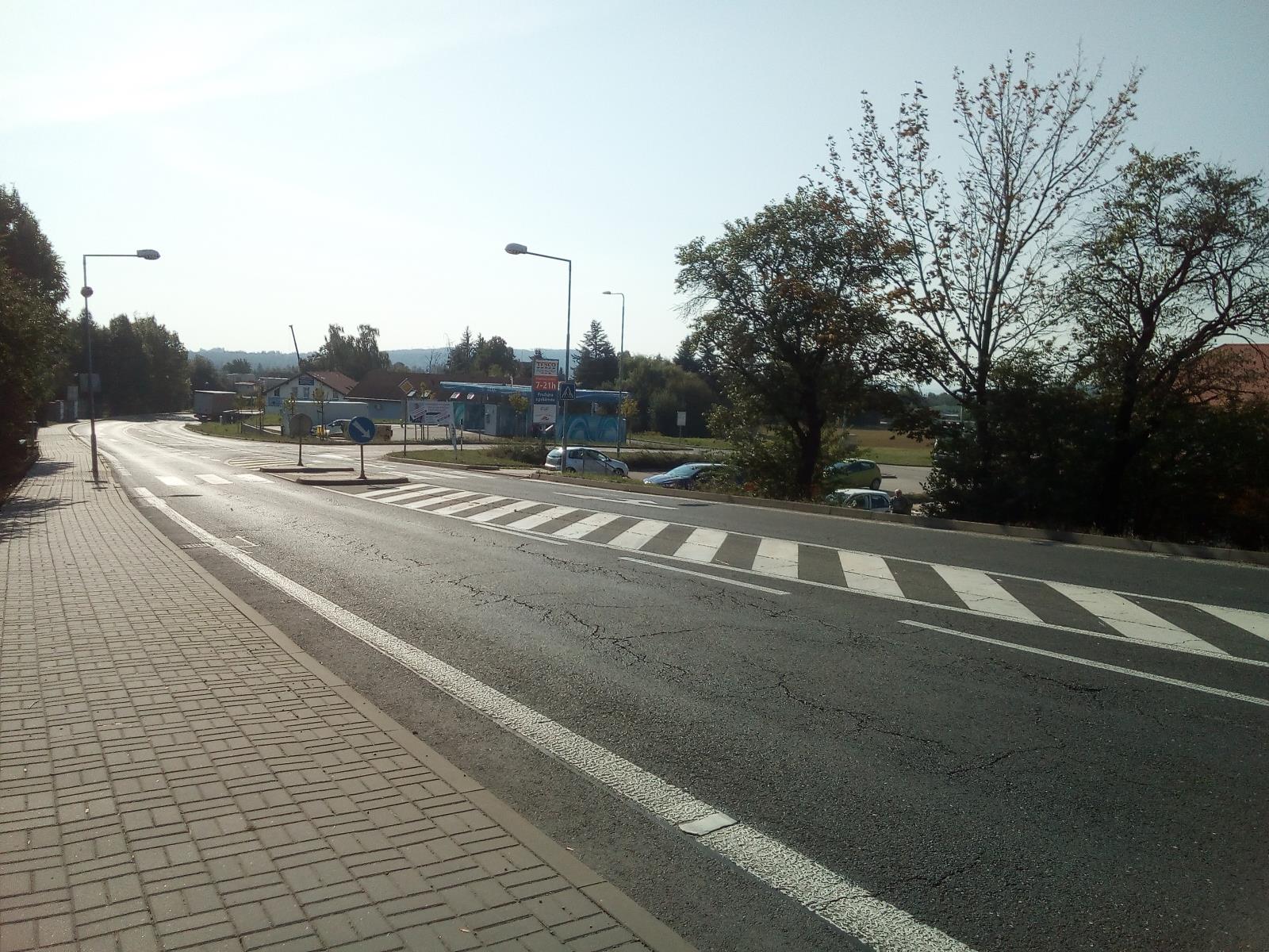 Želivec - pohled ve směru od Jesenice