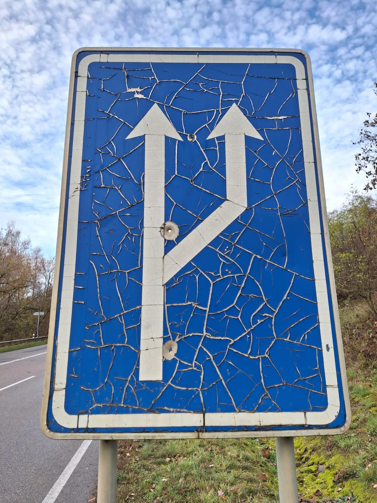 Zjištěné závady na dopravním značení