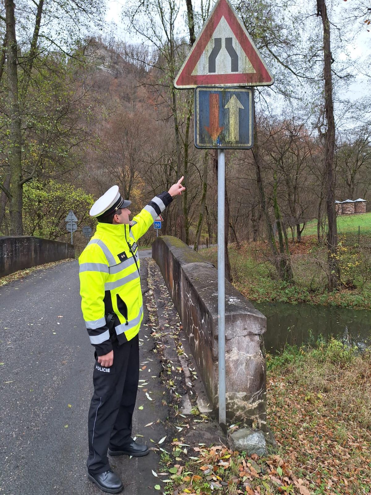 Zjištěné závady na dopravním značení