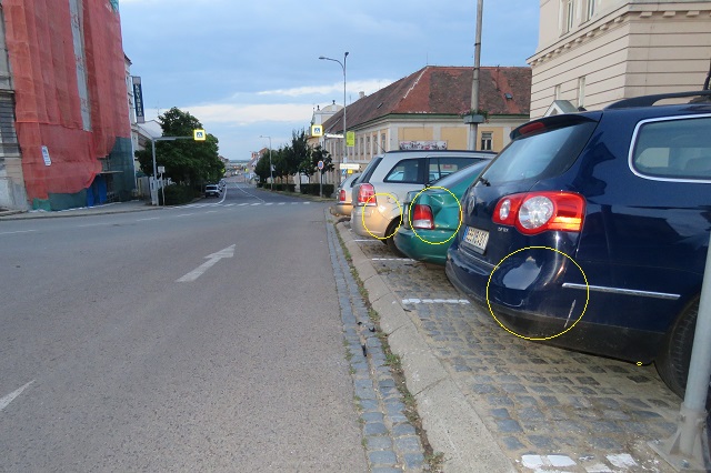 Znojmo, nám. Republiky - cyklista
