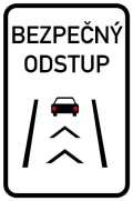 bezpečný odstup mezi vozidly