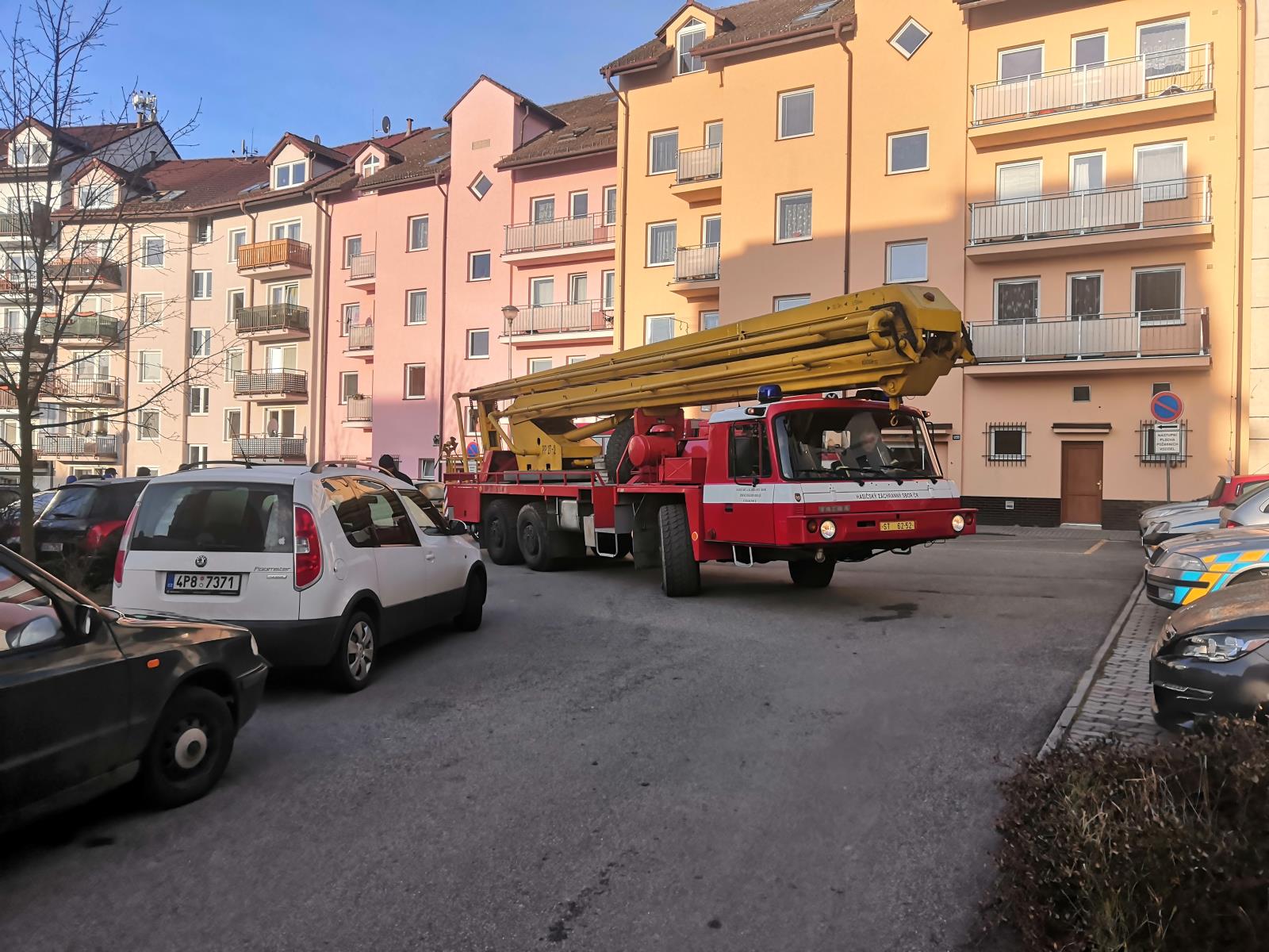 cvičení na sídlišti Nad Lomnicí