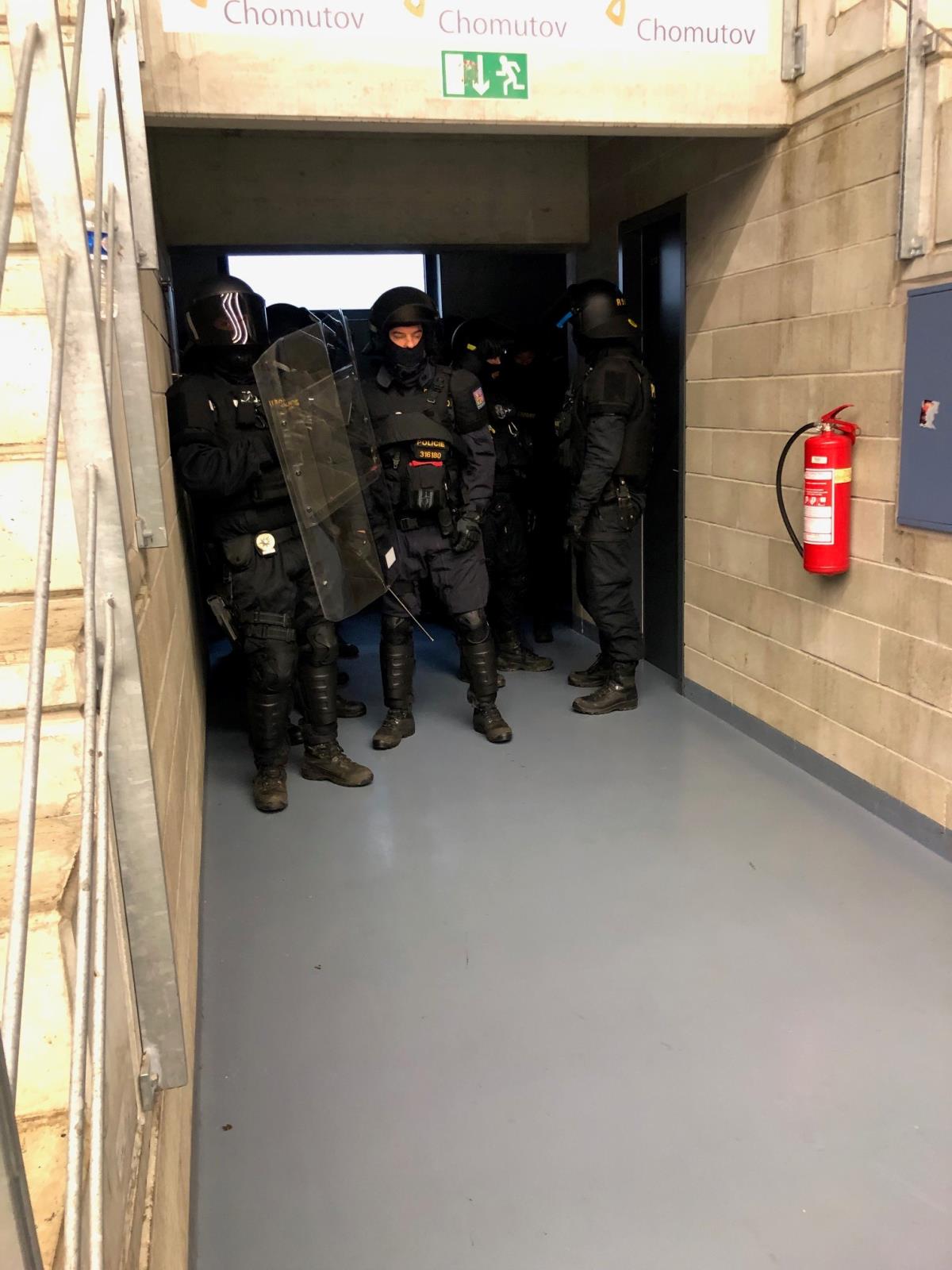 cvičení pořádkové jednotky