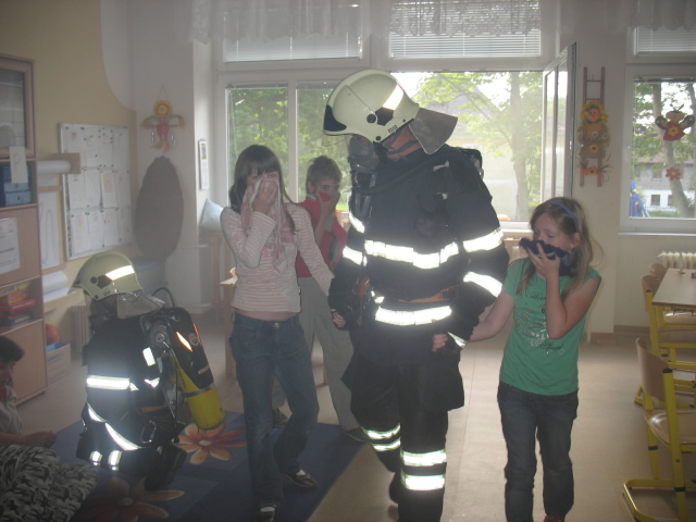 cvičení požár na ZŠ