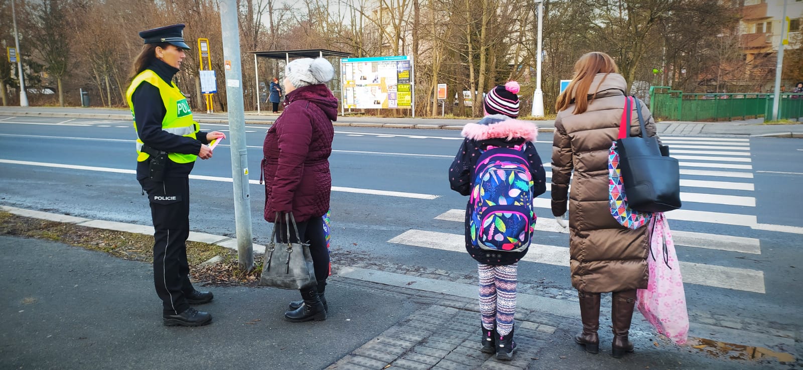 dohled u přechodů pro chodce