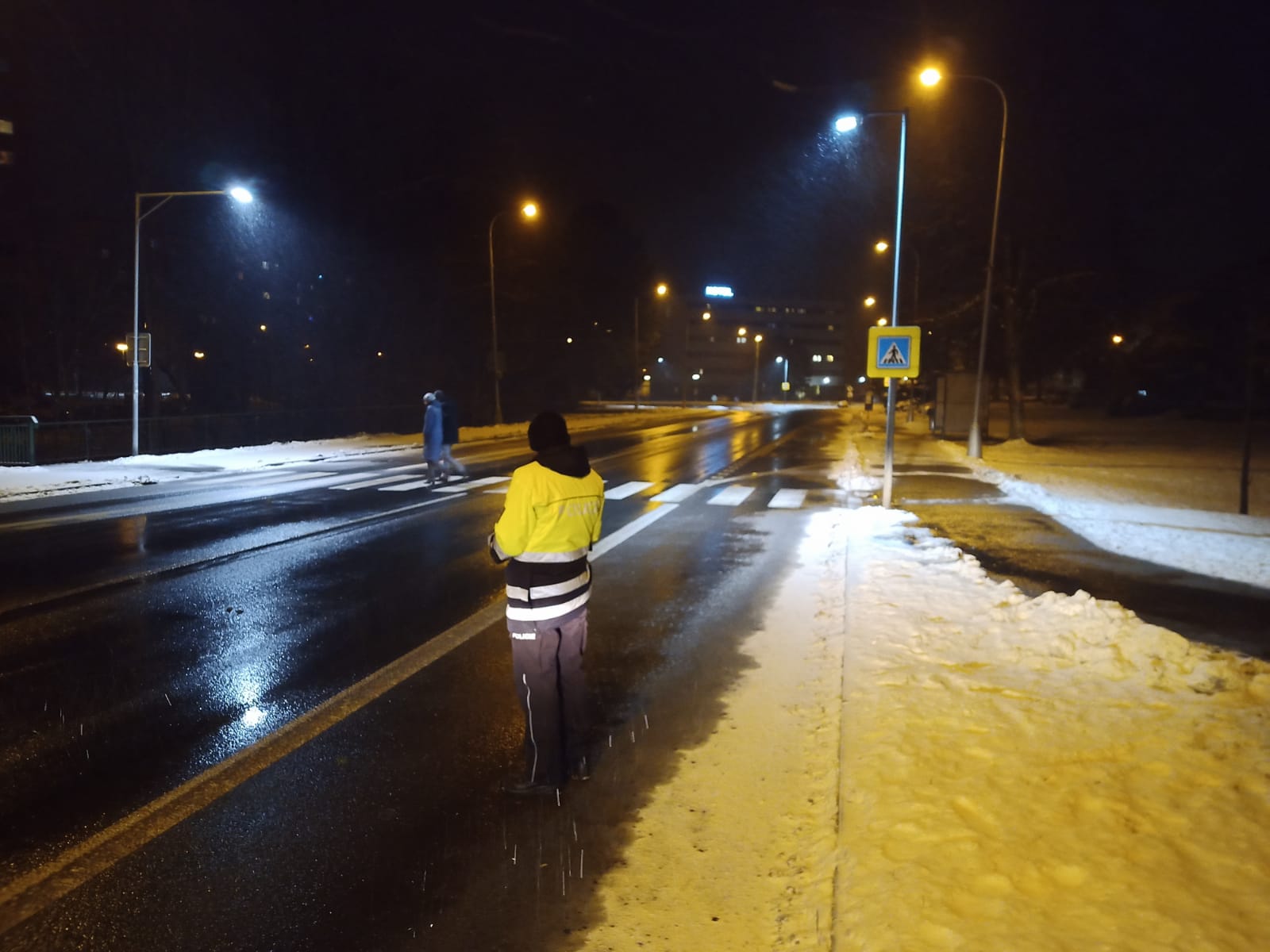 dohled u přechodů pro chodce