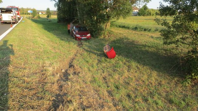 dopravní nehoda u Chromče