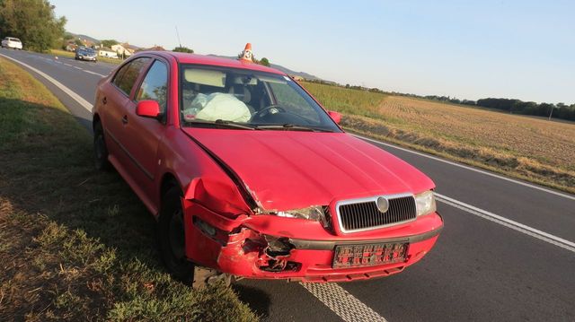 dopravní nehoda u Chromče