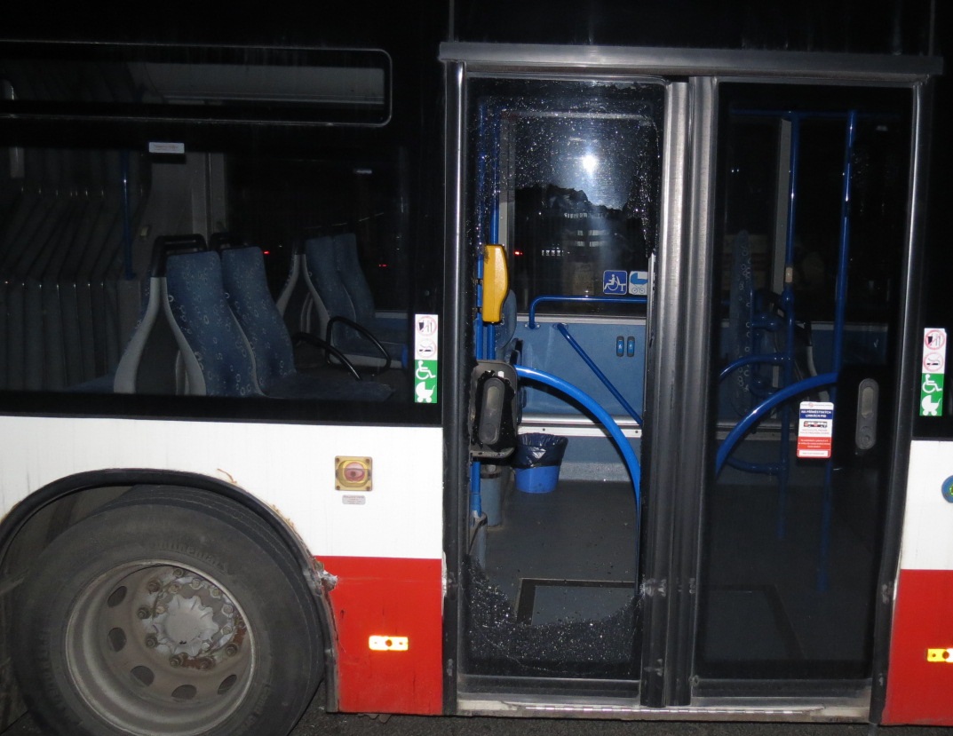 havárie autobusu 1.