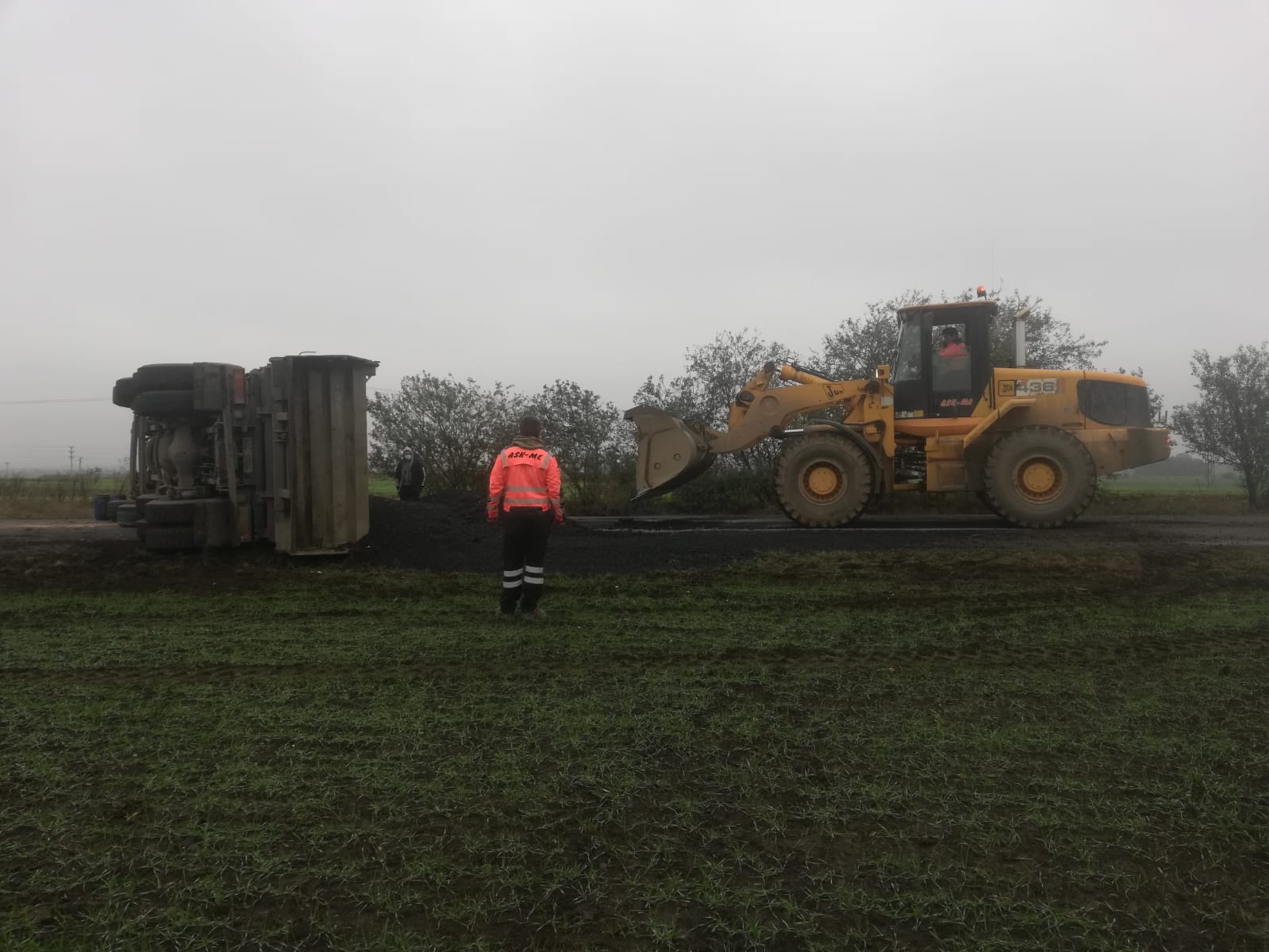 havárie nákladního vozidla