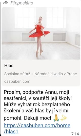 hlasování v soutěži podvod whatsapp