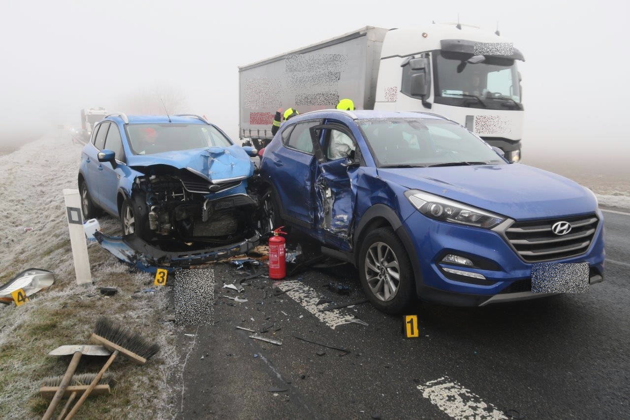 kolize na I/9 u Ramše