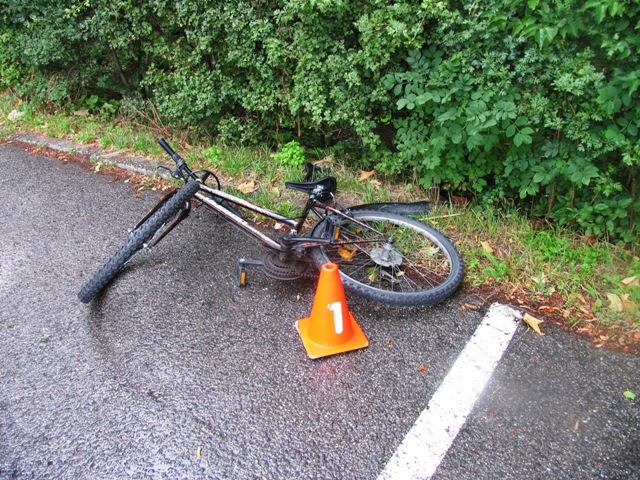 kolo zraněné cyklistky
