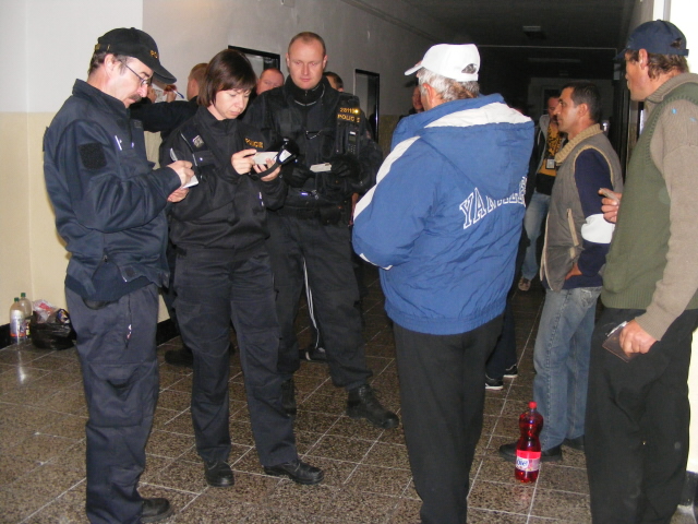 kontrola na chodbách ubytovny 17.10.2011