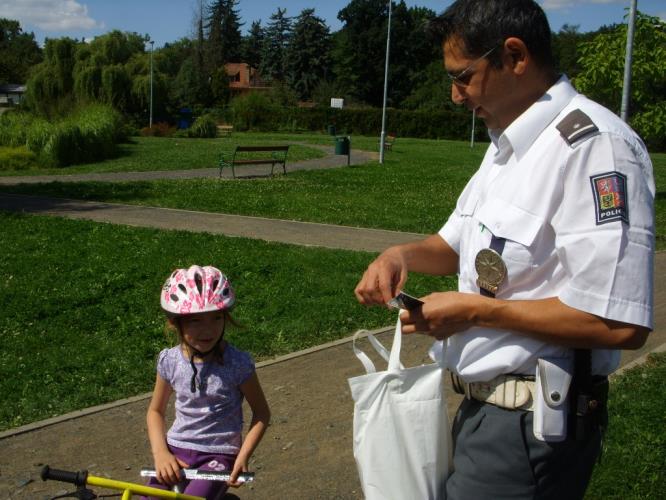 kontroly malých cyklistů