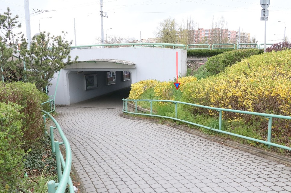 místo nálezu nože