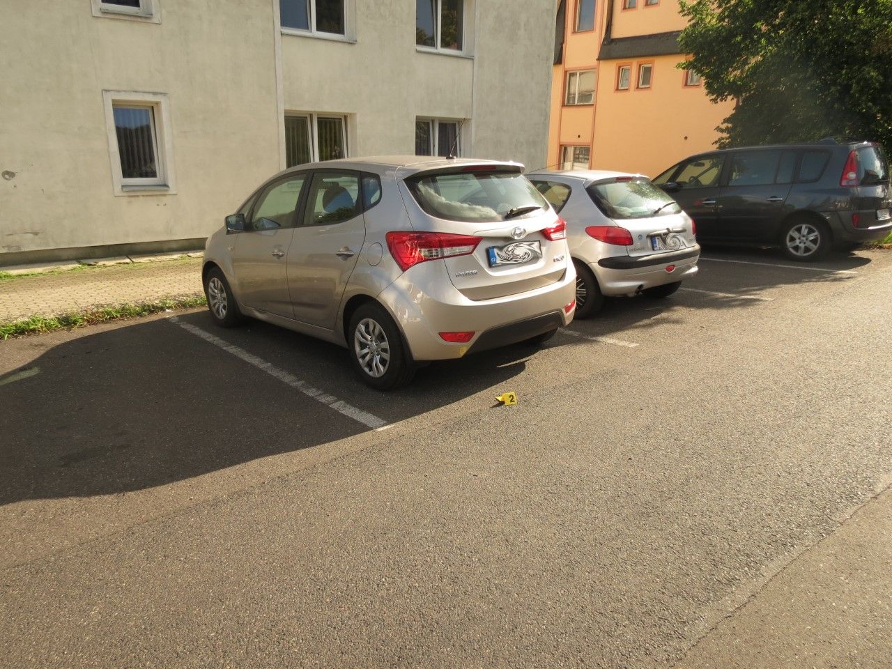 místo nehody v Krupce