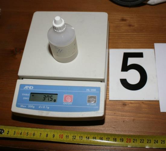 nalezená tekutá látka