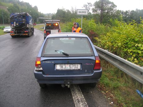 náraz do svodidel 1