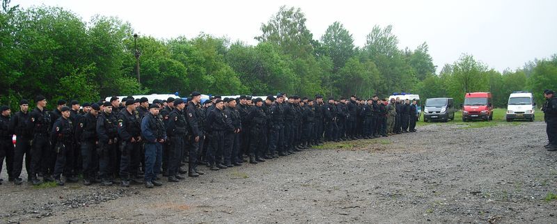nástup pořádkové jednotky