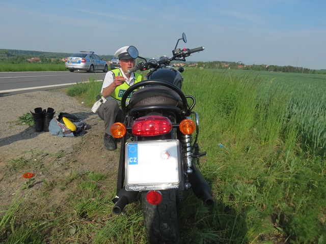 nehoda motorkáře