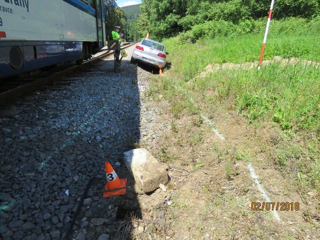 nehoda na železničním přejezdu