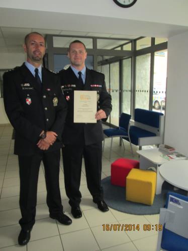 npor. Mgr. Bc. Roman Šípek (vpravo) a npor. Bc. Tomáš Svačina