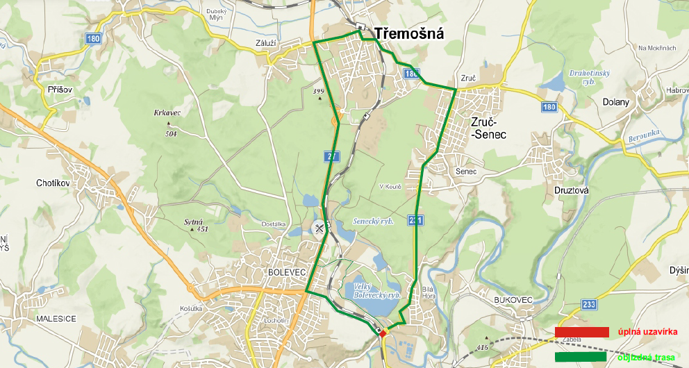 objízdná trasa