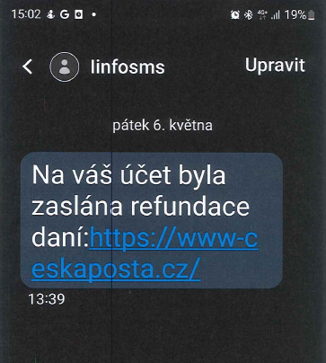 podvodná sms